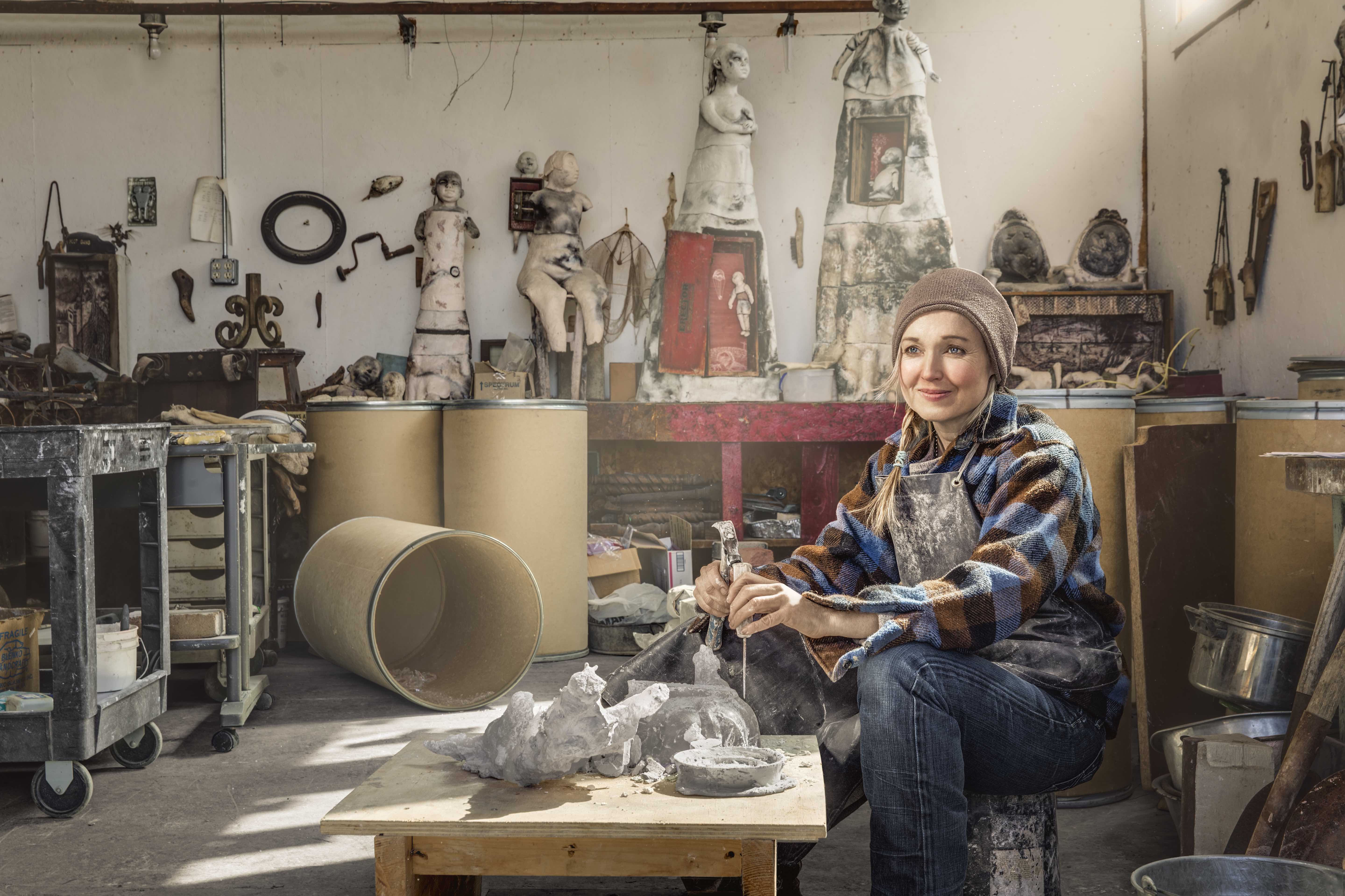 cc2014014 – Artist Christina Bothwell photographed for American Craft Magazine